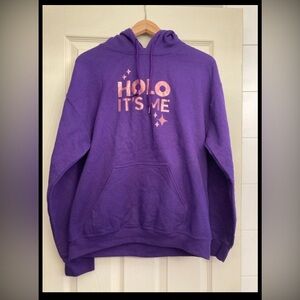 Limted Edition Holo Its Me Simplynailogical Hoodie Purple and Rose Gold Font